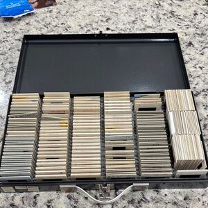 Vintage Slide Collection in Metal Case